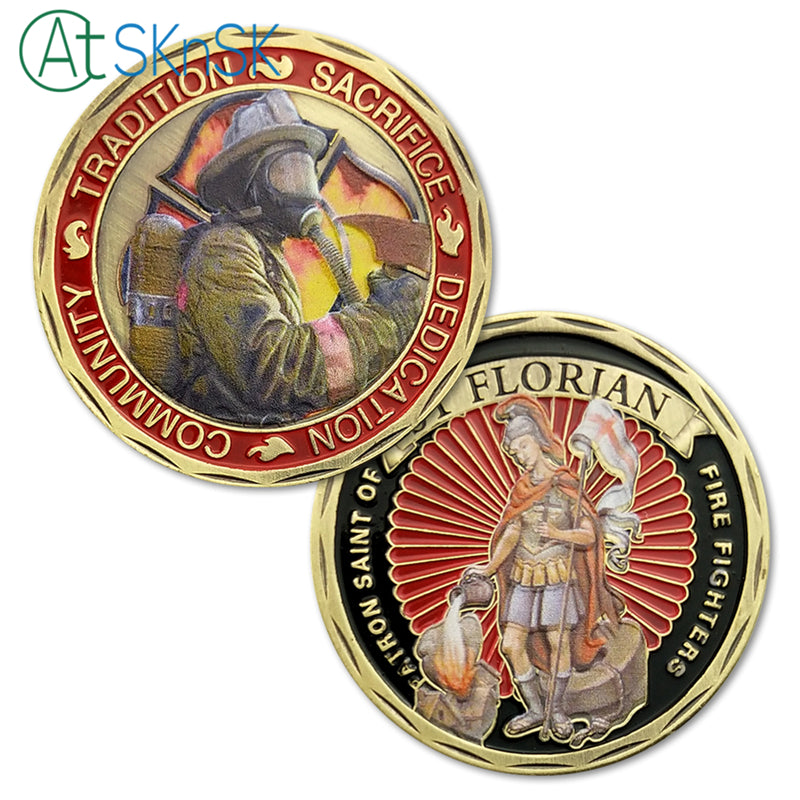 How to customed make a challenge coin? This is how we make a coin of Firefighter.