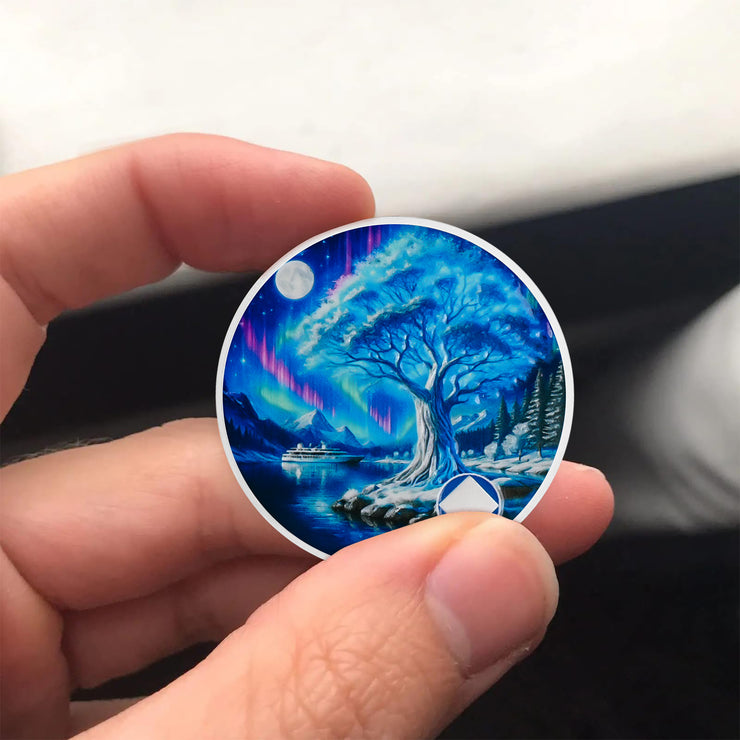 Personalized NA Clean Time Chip Aurora Dream Tree Narcotics Anonymous ...