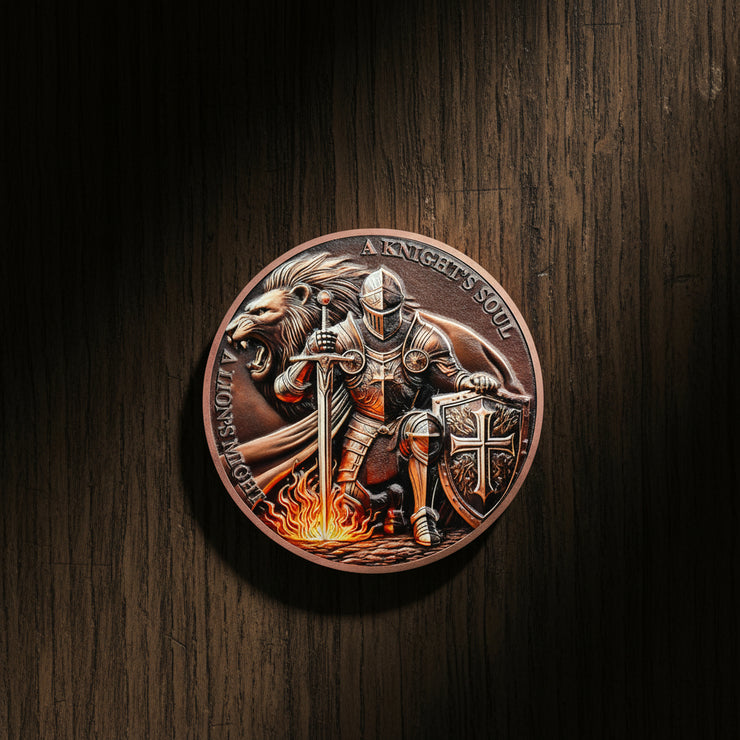 Knight and Lion Challenge Coin – Atsknskgift.com